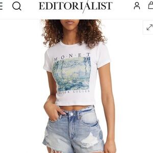 UEC Vinyl Icons baby tee- Monet size small